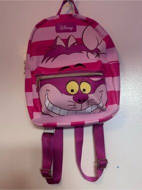 Disney Pink Striped Cheshire Cat Mini Backpack